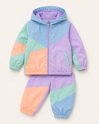 Happy Patchwork Windbreaker