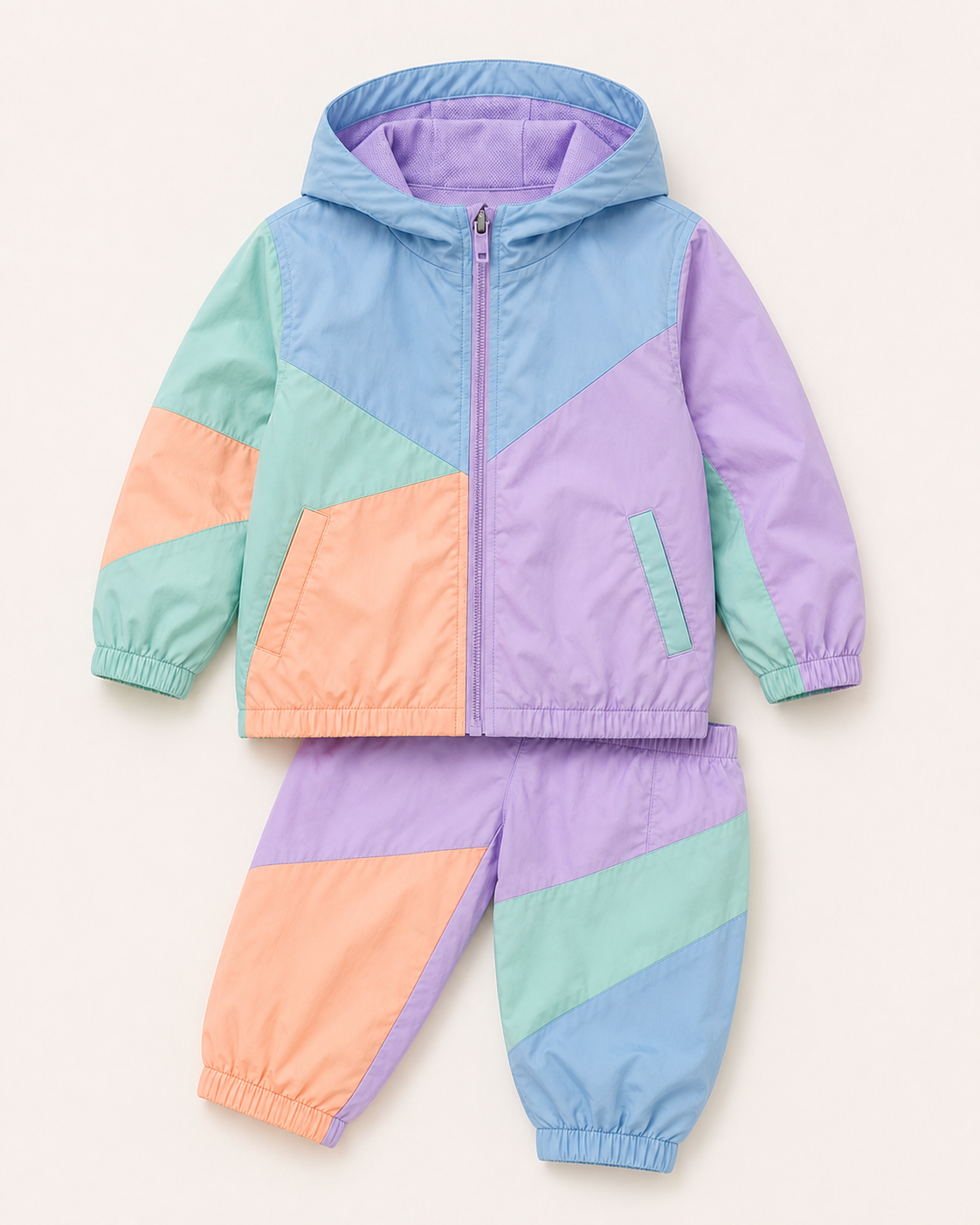 Happy Patchwork Windbreaker