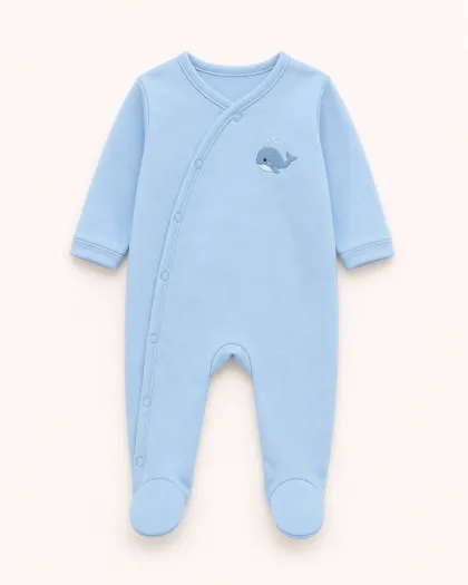 Ocean Friend Whale Sleepsuit
