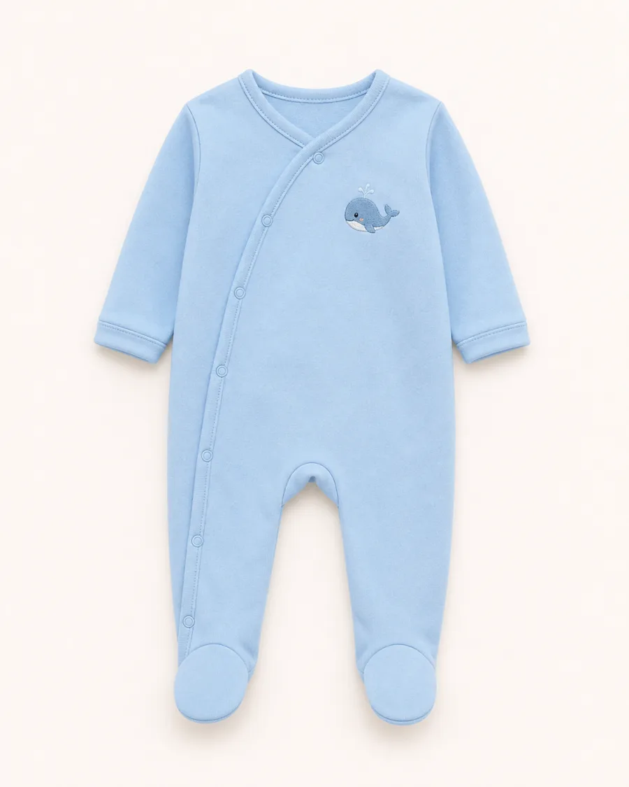 Ocean Friend Whale Sleepsuit