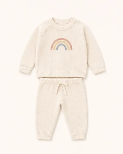 Pastel Rainbow Knit Set