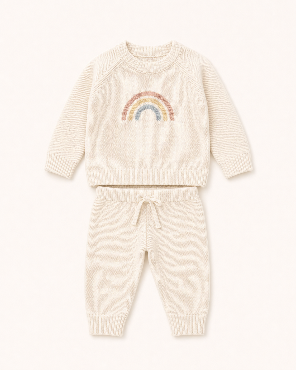 Pastel Rainbow Knit Set