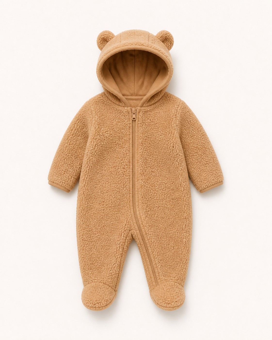 Teddy Cuddle Fleece Pramsuit