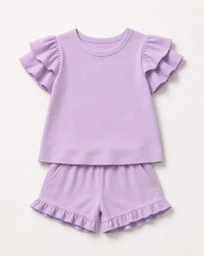 Lavender Ruffle Play Top