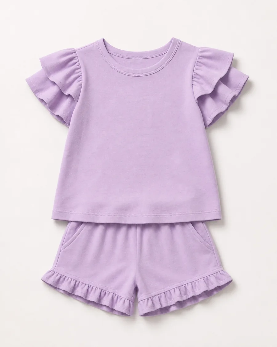Lavender Ruffle Play Top