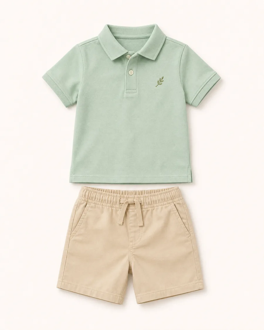 Meadow Polo & Chino Short Set