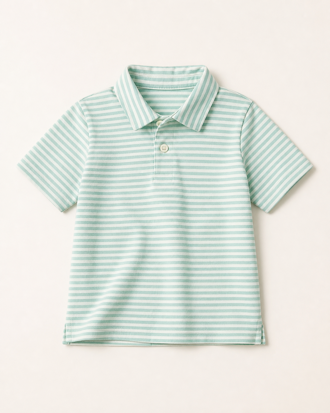 Mint Stripe Polo Shirt