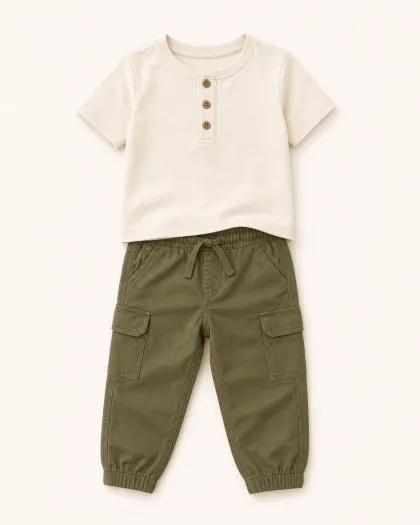 Weekend Olive Cargo Set