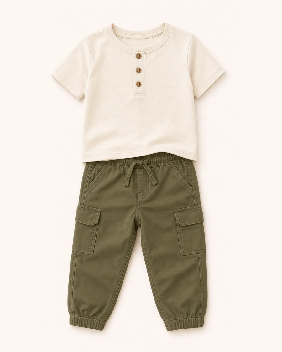 Weekend Olive Cargo Set