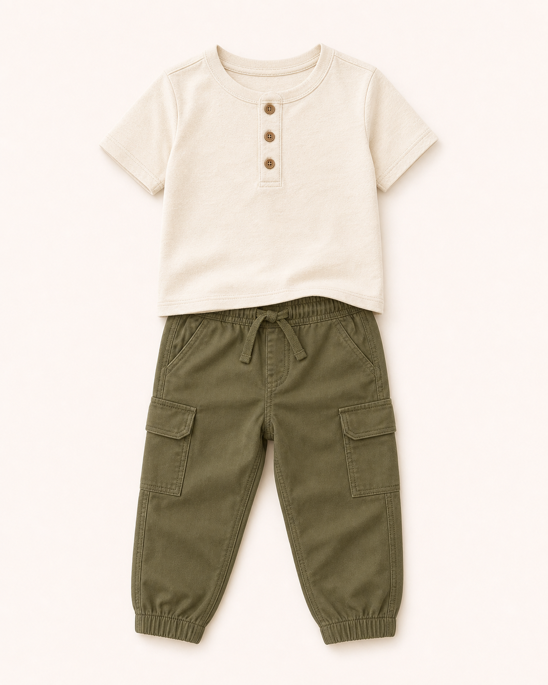 Weekend Olive Cargo Set