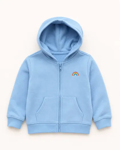 Rainbow Pocket Zip Hoodie