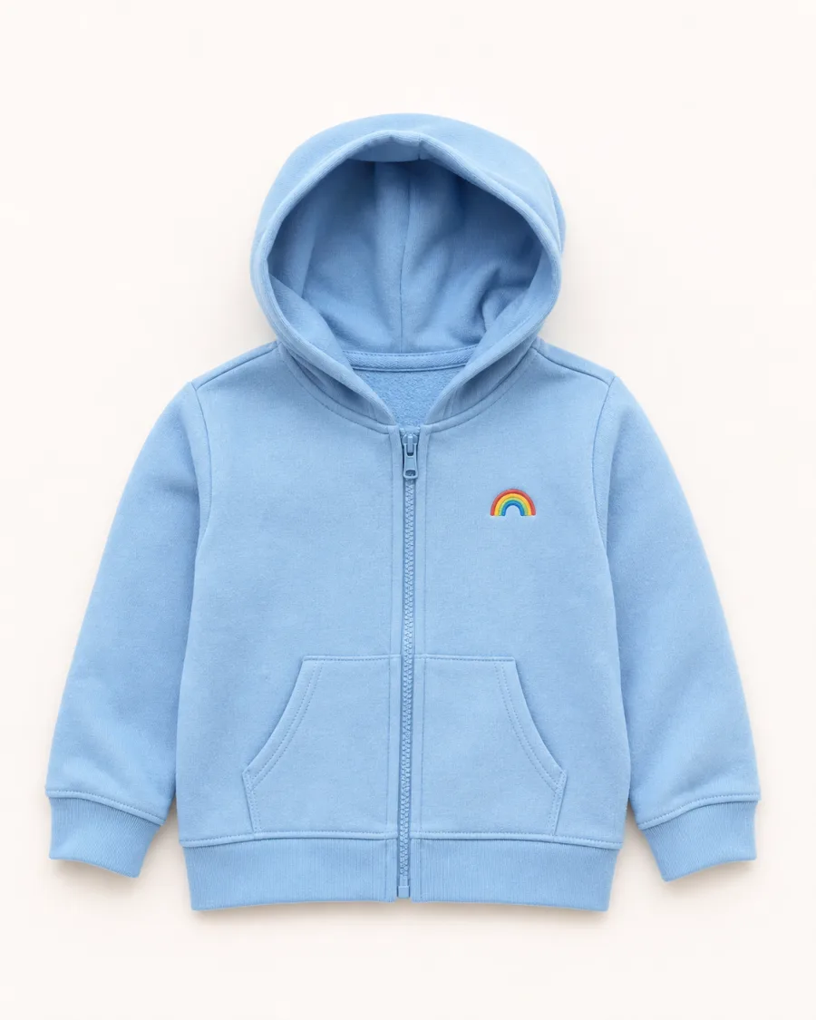 Rainbow Pocket Zip Hoodie