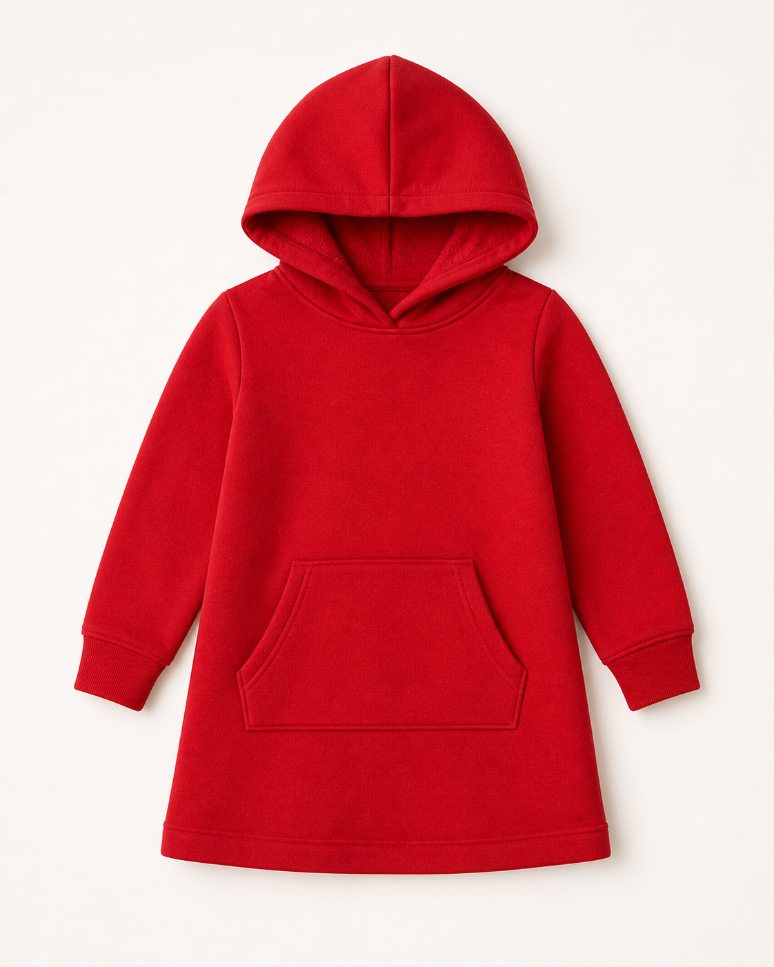 Cherry Hooded Sweatshirt Dress