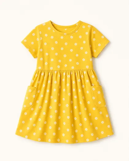 Sunshine Daisy Pocket Dress