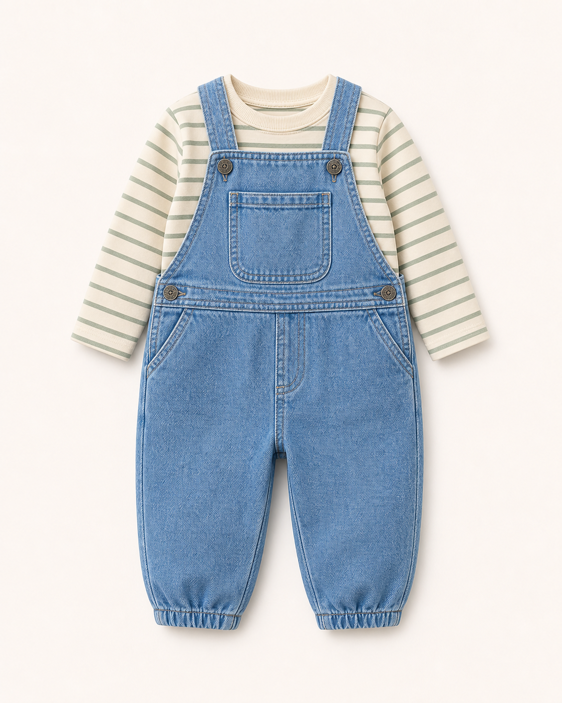 Easy Explorer Denim Dungaree Set