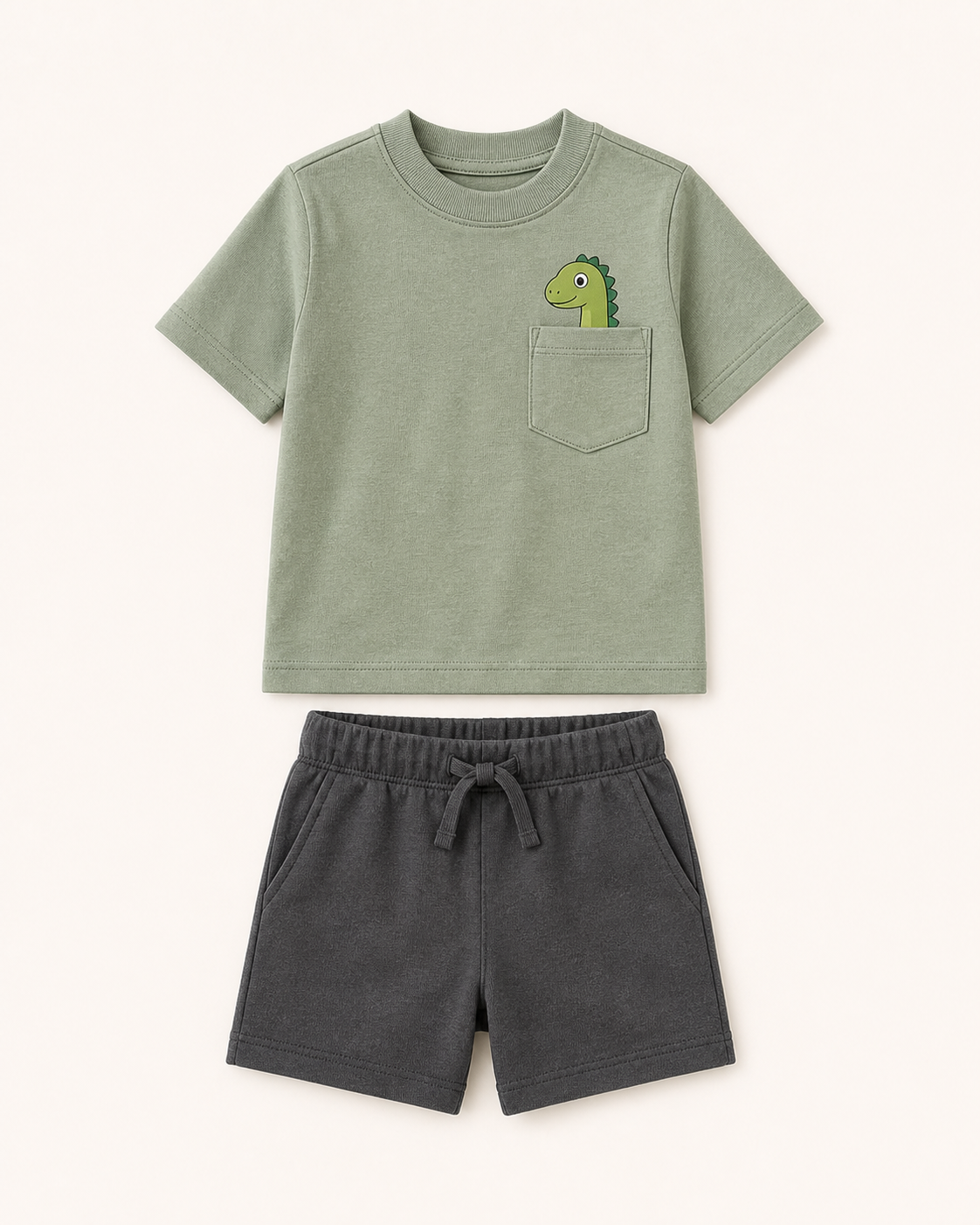 Dino Pocket Tee & Shorts Set